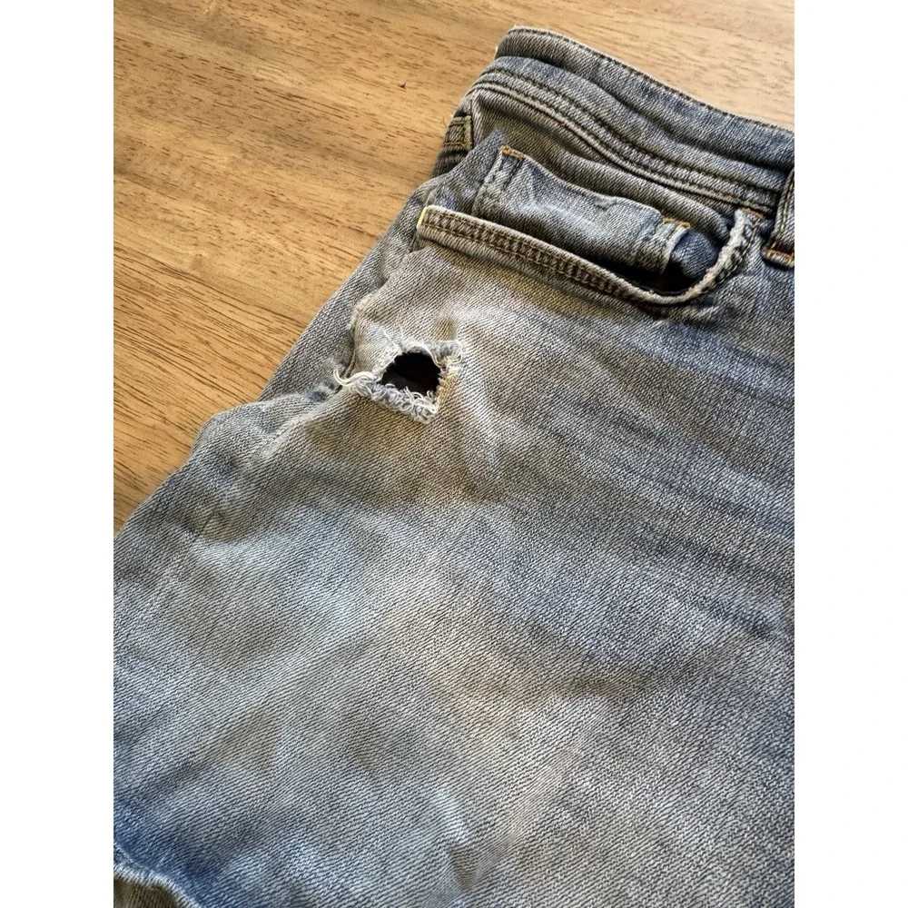 Pilcro‎ Shorts Denim Jean Distressed 36 XL 16 Women Mid Rise Boyfriend